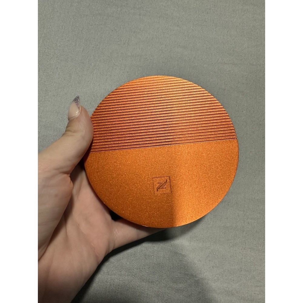 Nespresso Barista Limited Ed Aluminum Coasters‎ Summer 2024 Mandarin Orange EUC